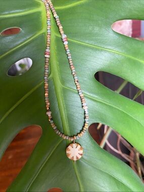 Artisan beaded necklace